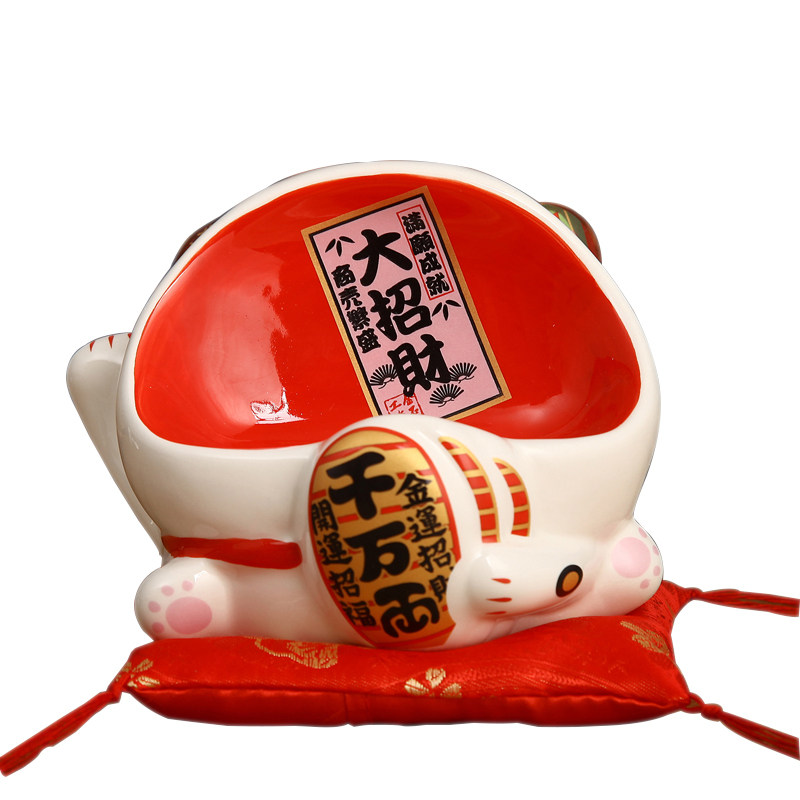 金石工坊大嘴造型手机座招财猫