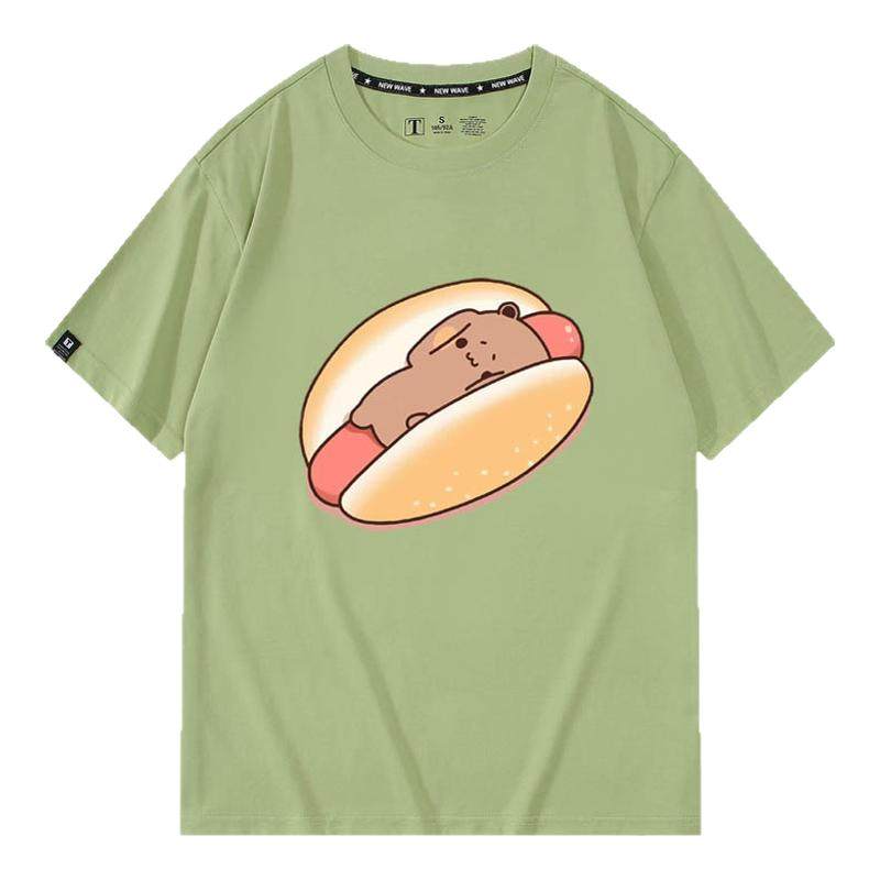 一二布布情侣装卡通动漫周边印花短袖T恤纯棉男女休闲学生衣服潮