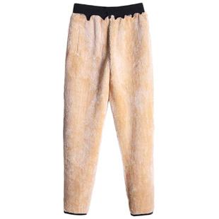 羊羔绒直筒裤女秋冬季宽松休闲卫裤大码加绒运动裤加厚保暖棉裤子