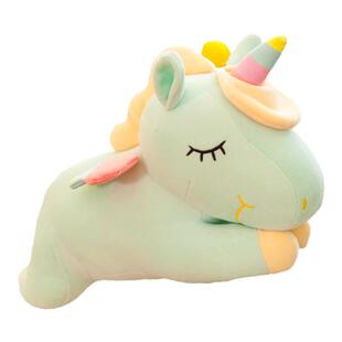 独角兽公仔儿童玩偶毛绒玩具彩虹马布娃娃女生日礼物床上睡觉抱枕