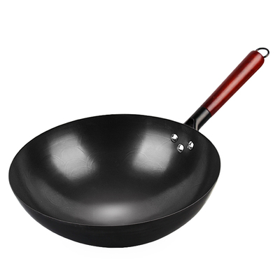 (不粘锅不易锈!!!)铁锅炒锅家用