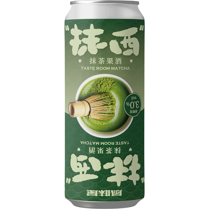 风味屋抹茶果酒500ml罐装