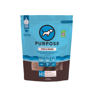 雌毛球-美国进口璞斯Purpose主食冻干鸡肉鸭肉鱼肉兔肉火鸡狗粮