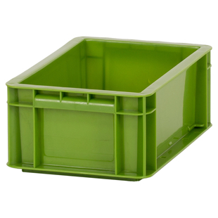 300x200x120橄榄绿长方形塑料周转箱工业风物流收纳加厚塑胶6021