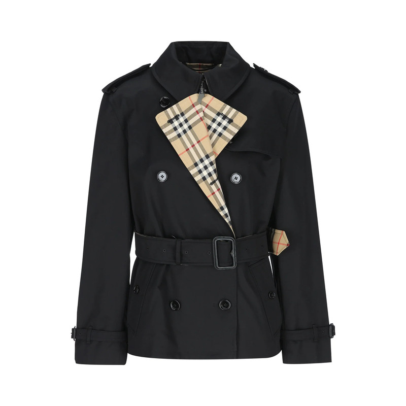 BURBERRY 女士lakefield 黑色短风衣26秋冬新款8135307意大利代购