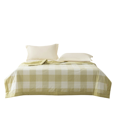 乐优家全棉水洗棉夏被纯棉空调被100%棉夏凉被单人薄款被子被芯夏