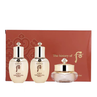 专柜正品whoo后天气丹小样套装花献中样三件套天率丹保湿旅行装