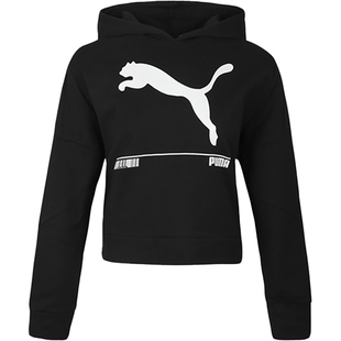 Puma/彪马正品2025冬季款女士耐穿连帽套头运动休闲卫衣582780-01