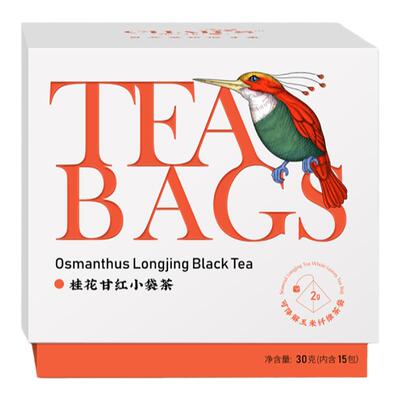 【顺丰包邮】桂花红茶原叶袋泡茶杭州特产伴手礼冬日暖胃顺丰包邮