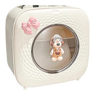 纸巾盒卫生间卷纸筒盒纸抽洗脸巾收纳盒壁挂式多功能悬挂抽纸盒子