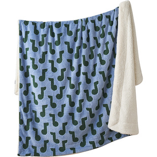 BERKSHIRE伯克希尔 双层加绒毛毯冬季保暖盖毯床上米花绒双面毯子