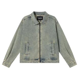CLIMAX VISION460克复古重工水洗短宽廓形牛仔外套夹克