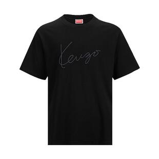 KENZO/高田贤三男经典 Signature 徽标刺绣圆领短袖T恤男士新款XY