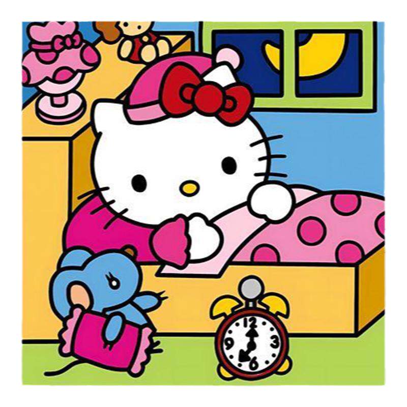 HelloKitty装饰画卡通可爱治愈系