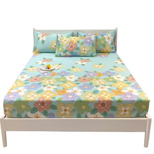 全棉床笠单件纯棉床罩防尘罩床套席梦思床垫保护罩全包床单可水洗