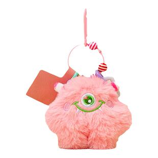 可爱怪兽毛绒公仔书包包挂件小挂饰车钥匙扣u盘手机链diy卡通礼物