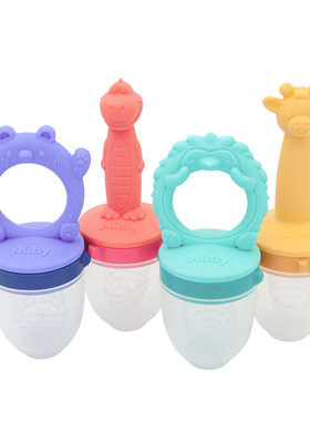 Nuby努比牙胶硅胶磨牙固齿
