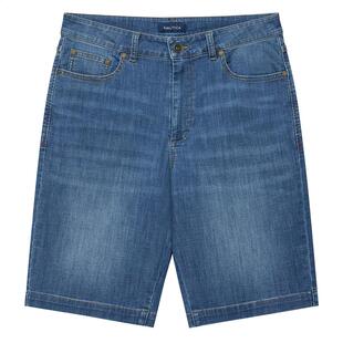【凉感】NAUTICA/诺帝卡男装夏季休闲商务舒适透气牛仔短裤BO3205