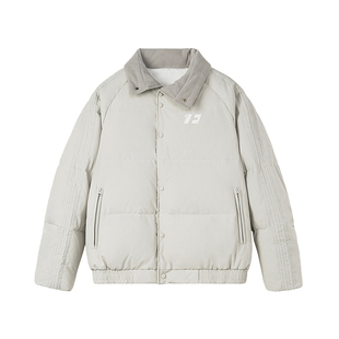 黄俊捷同款FORNINES白鸭绒羽绒服男冬季情侣美式外套女加厚防寒服