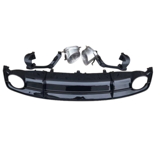 适用于奥迪A3/A4L/A5/A6L改装四出后尾唇排气尾喉S3/S4/S5/S6包围