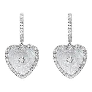 李沁花少何方HEFANG珠宝贝母甜心耳环耳钉轻奢高级配饰生日礼物女