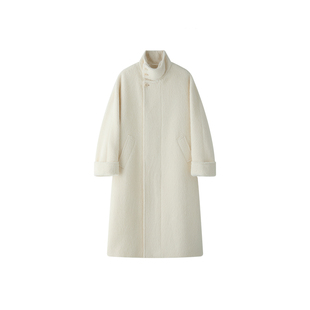 TEASEL「冬日苏黎世」古着风高级冬季御寒立领秘鲁苏力羊驼毛大衣