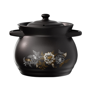 荣事达陶瓷砂锅耐高温干烧汤煲沙锅煤气灶明火专用炖锅大容量家用