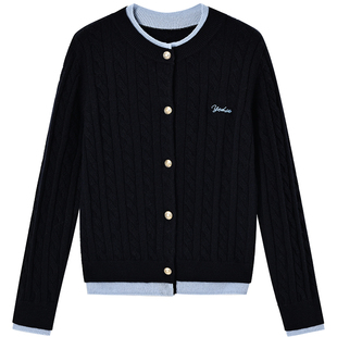 英氏女童毛衣针织开衫2026春装新款儿童薄款针织衫洋气超好看外套