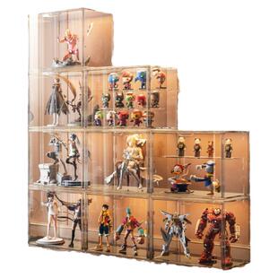 乐高收纳展示柜家用亚克力防尘透明收藏摆件大型手办盲盒展示盒子