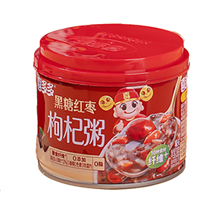 喜多多八宝粥12小罐整箱代餐低脂黑糖红枣枸杞粥营养儿童早餐即食