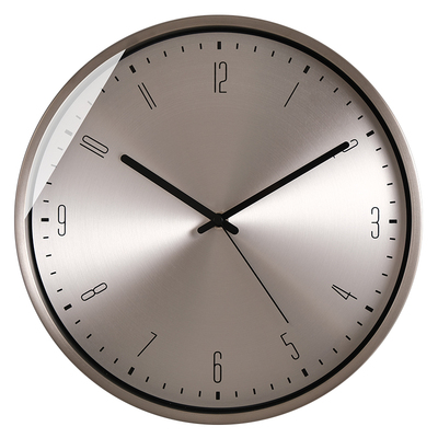 TQJ简约轻奢静音不锈钢挂钟