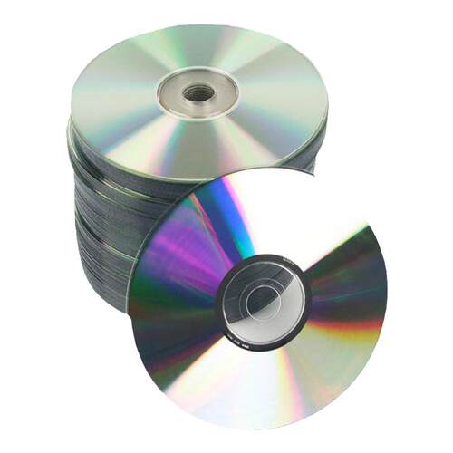 双面反光镭射银色cd光盘无标识图案原料A+空白光碟片刻录盘cd-r