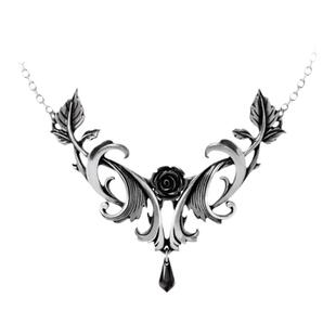 Alchemy Gothic P955 A牌哥特朋克原创巴洛克黑玫瑰女神夸张项链