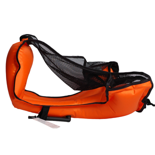 成人儿童浮潜救生衣浮力马甲背心充气可折叠便携安全游泳圈潜水伏