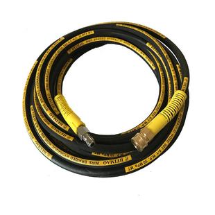 55/58/商用超高压洗车机防爆钢丝管刷车出水管黑猫清洗机水枪管子