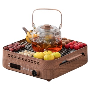 围炉煮茶电炉器具全套2025新款家用烤火炉电陶炉网红煮茶炉茶壶