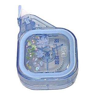 晨奇造物社透明修正带奇花卉系列大容量涂改小学生专用顺滑静音改正带女生初中学生高颜值涂改带耐摔创意便携
