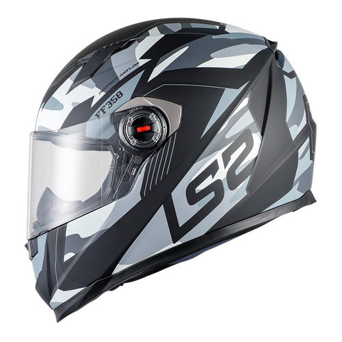 LS2头盔摩托车全盔男女电动车四季防雾机车3C认证安全帽夏 FF358