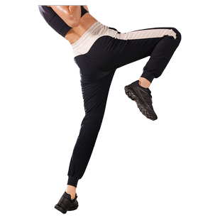 hotsuit后秀暴汗裤女春季宽松束脚针织长裤健身跑步爆汗运动裤y