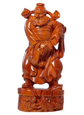 花梨木钟馗神像摆件客厅