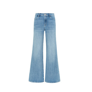 CASUAL STROLL 基础复古百搭弹力中腰喇叭裤「浪漫之语」S003