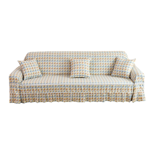 沙发套罩2025新款一整张全盖沙发巾直排裙摆款全包盖布沙发保护套