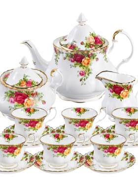 royalalbert皇家玫瑰茶具