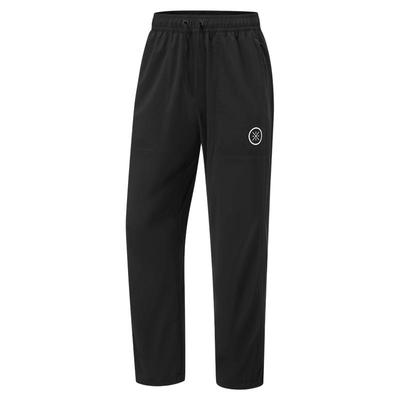 李宁男子韦德系列2024秋季冰感舒适休闲直筒宽松运动长裤AYKU133