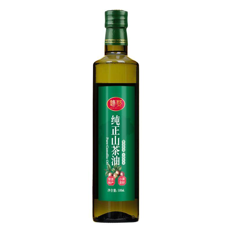 赣婺纯正山茶油500ml 江西茶油食用油野茶树一级茶籽油官方旗舰店