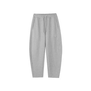 INXXAPYD 简约美式卫裤男宽松镰刀裤运动休闲直筒针织长裤女