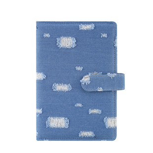 破洞牛仔门票收藏票据收集册搭扣票夹收纳本机票高铁票镭射电影票根收纳册卡册书签周边收纳册车票收纳夹