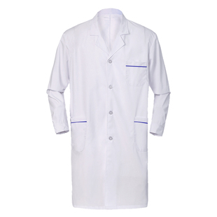 白大褂长袖医生服男护士服口腔科牙科医师定制logo印字实验工作服
