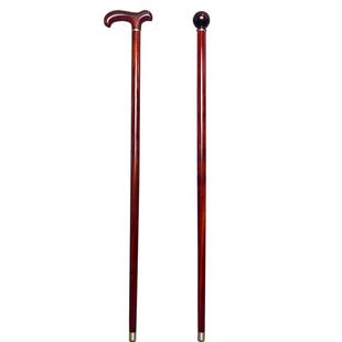 非洲紫檀木拐杖老人防滑实木手杖红木拐棍老年防身棍文明杖登山杖