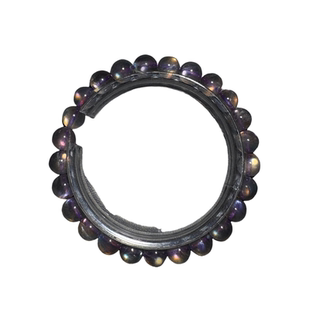 一物一图天然稀有紫光粉光幻彩拉长石灰蓝月光石手串手链水晶包邮